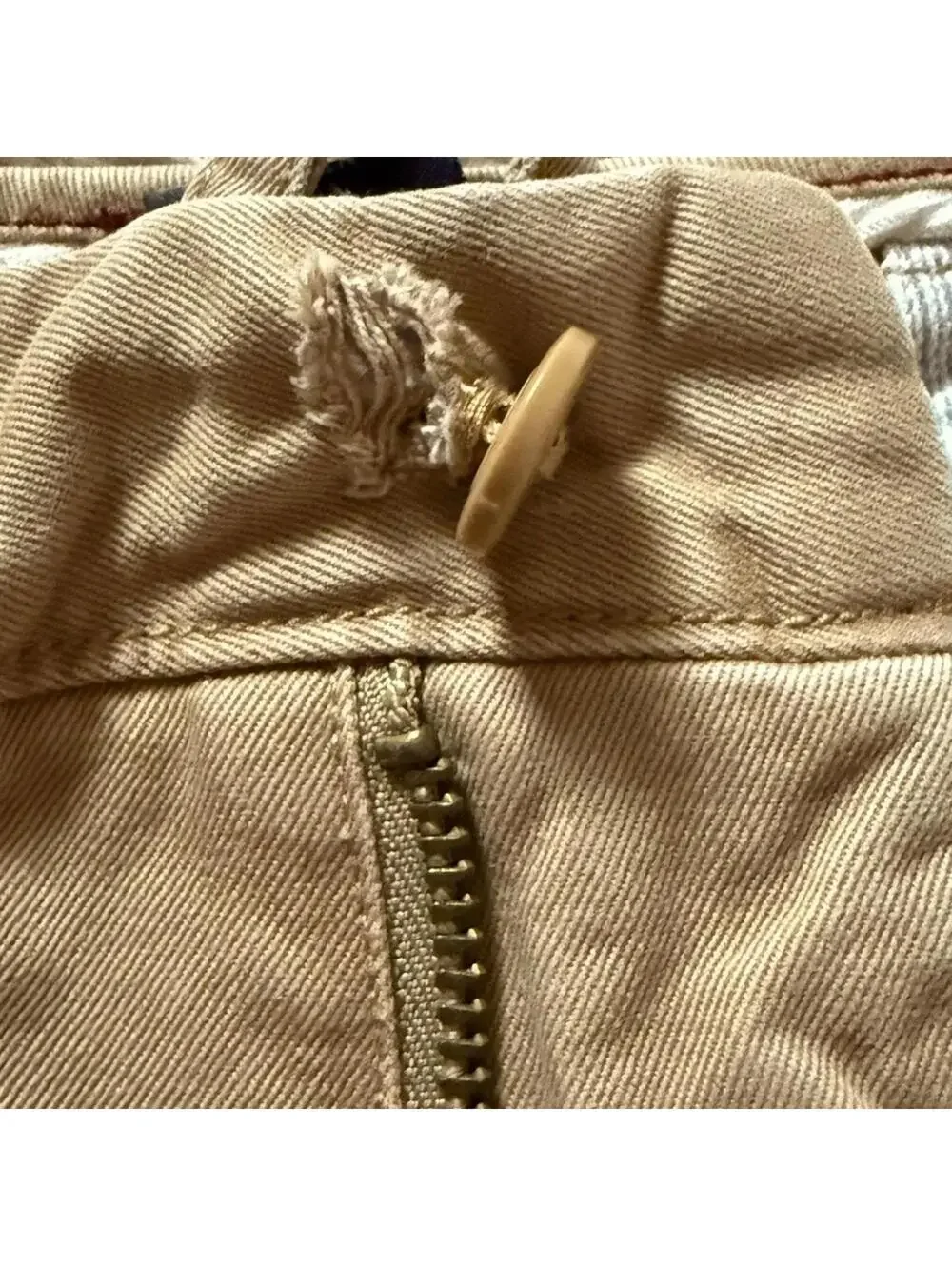 Vintage J. Creew Broken In Chino Relaxed Fit British Tan 35 x 32
